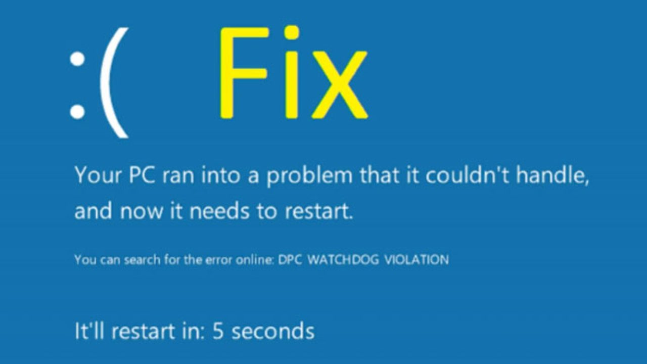 3 Cara Mengatasi DPC Watchdog Violation di Windows 10