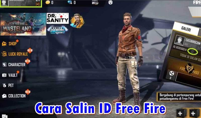 Cara Salin ID Free Fire