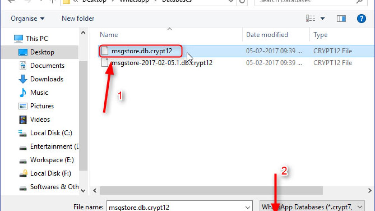 Cara Membuka File db.crypt12 di PC Tanpa Key