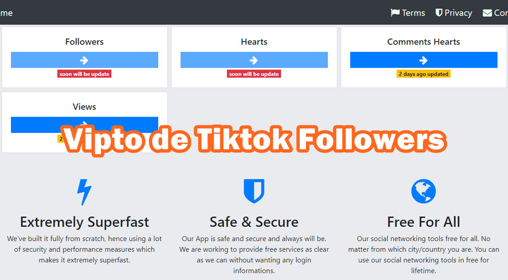 Cara Menggunakan Vipto de TikTok Followers