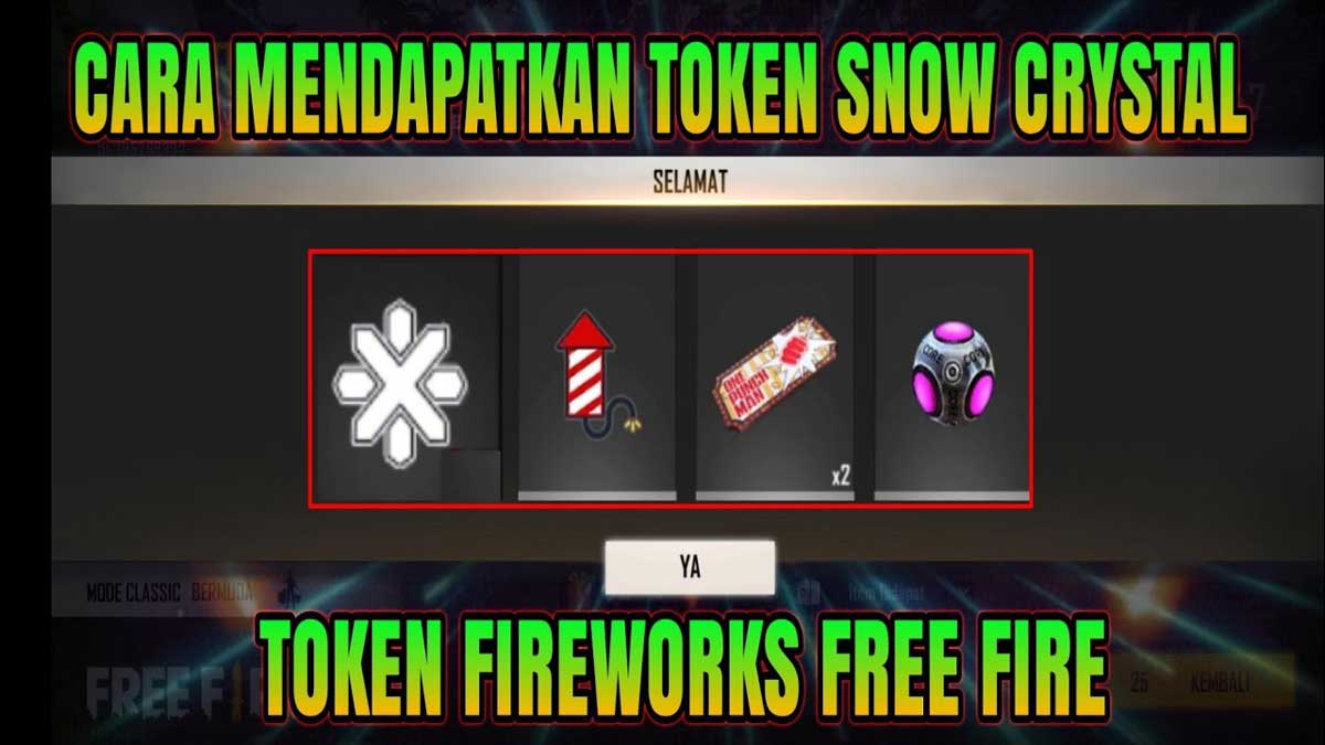 Token Firework dan Snow Crystal FF