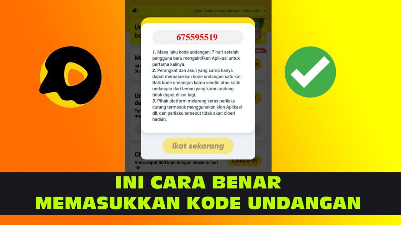 3 Cara Mengatasi Kode Undangan Tidak Berlaku di Snack Video