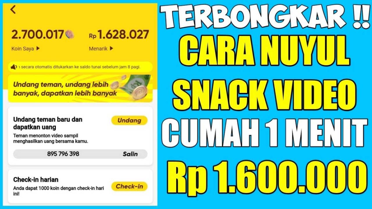 Aplikasi Scroll Snack Video Otomatis Cara Selesaikan Misi