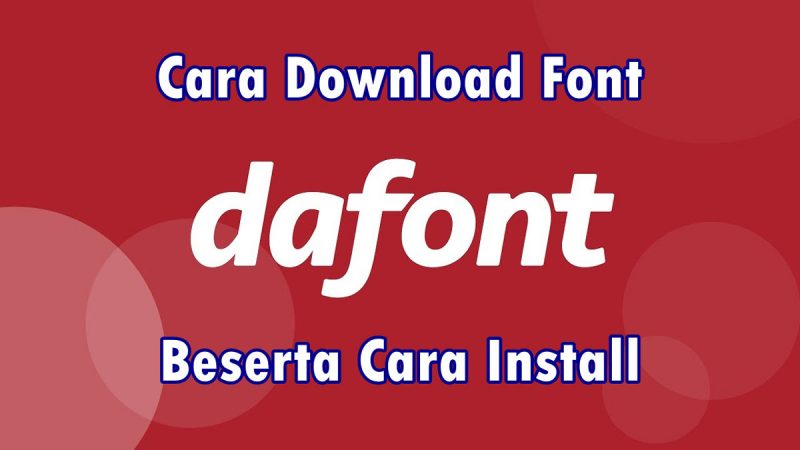 Cara Download Font di Dafont