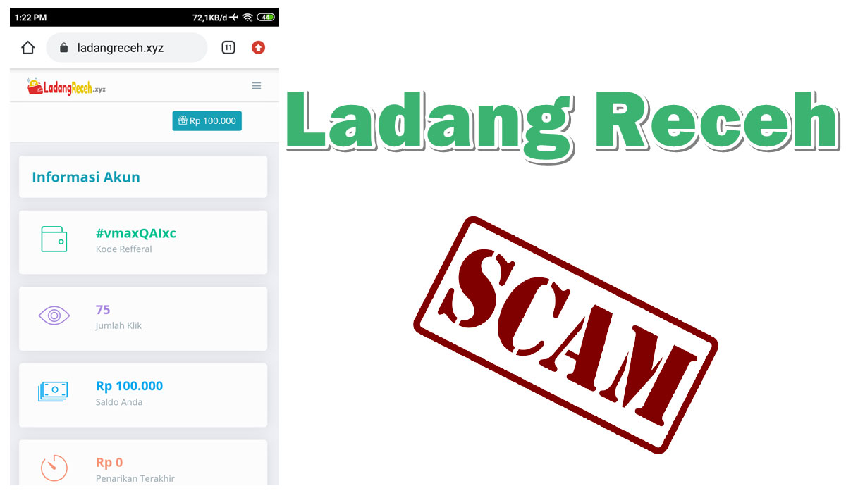 Ladang Receh Scam