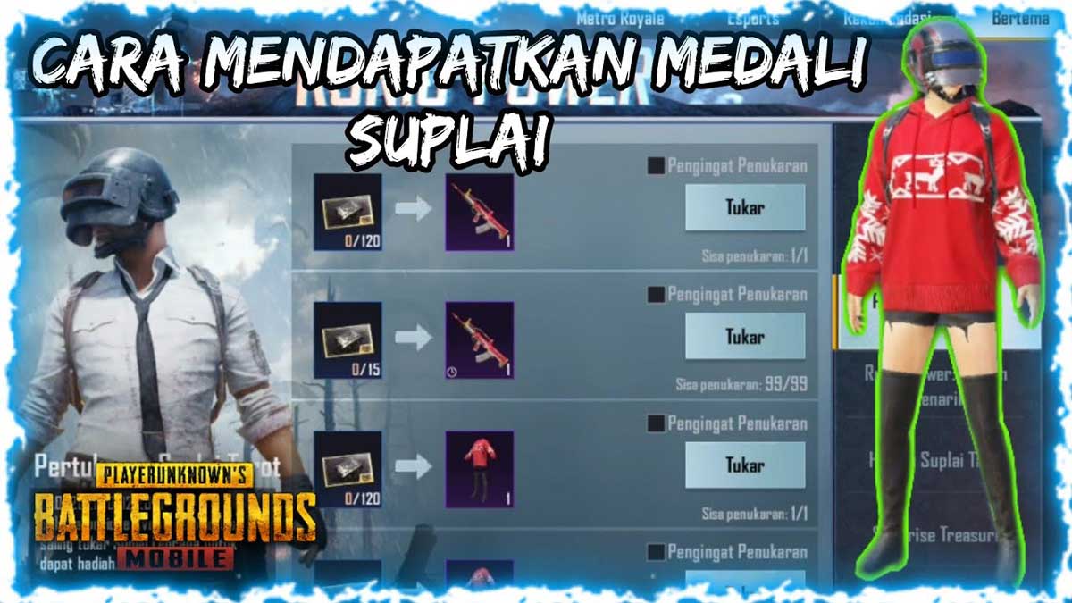 Cara Mendapatkan Medali Suplai PUBG