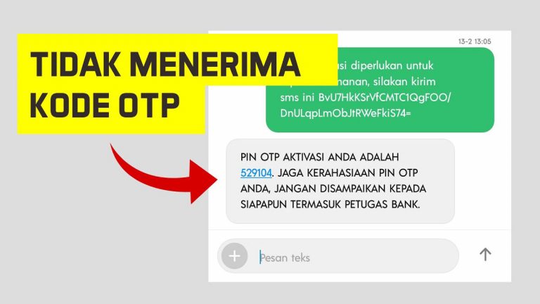 Kode OTP BNI Tidak Masuk