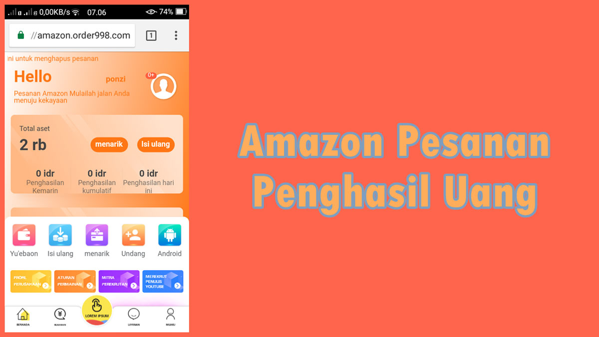 Amazon Pesanan Penghasil Uang