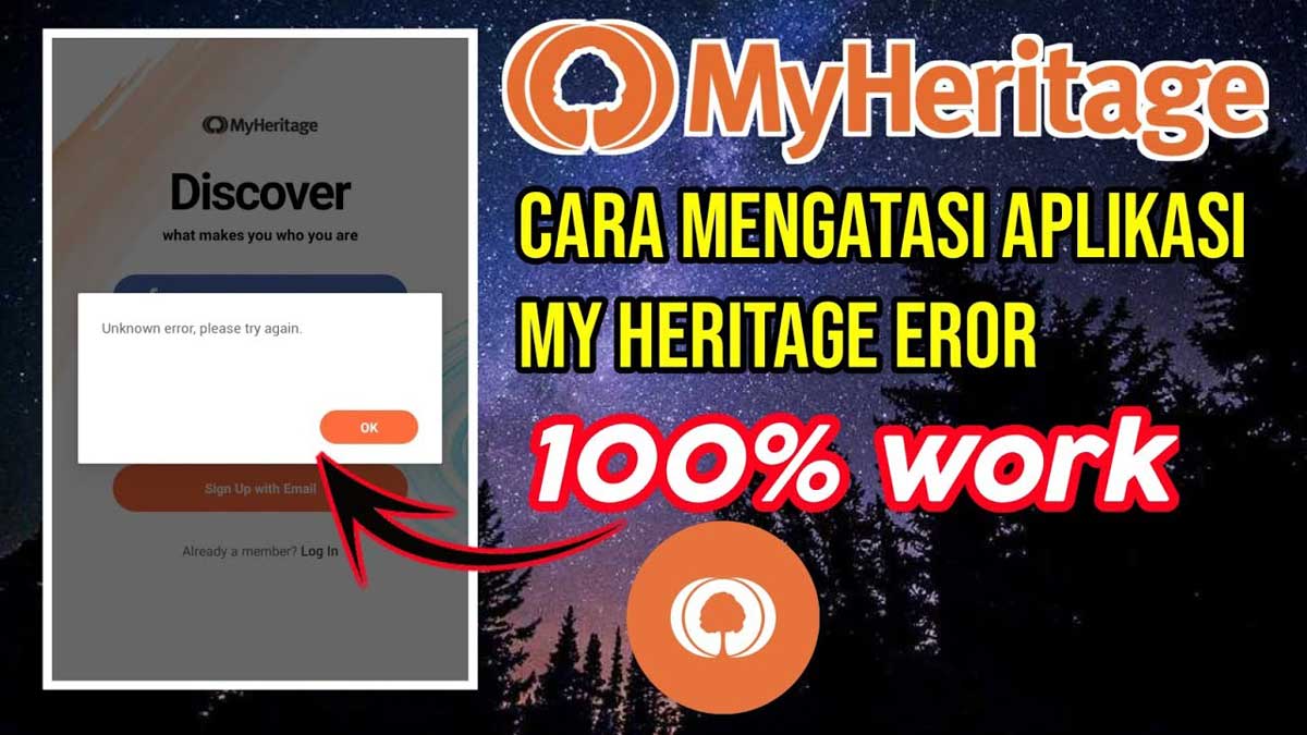 Cara Mengatasi Kenapa MyHeritage Error
