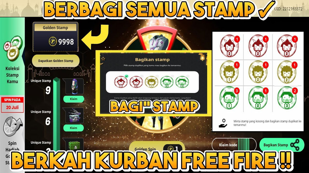 Kode Stamp FF Berkah Qurban