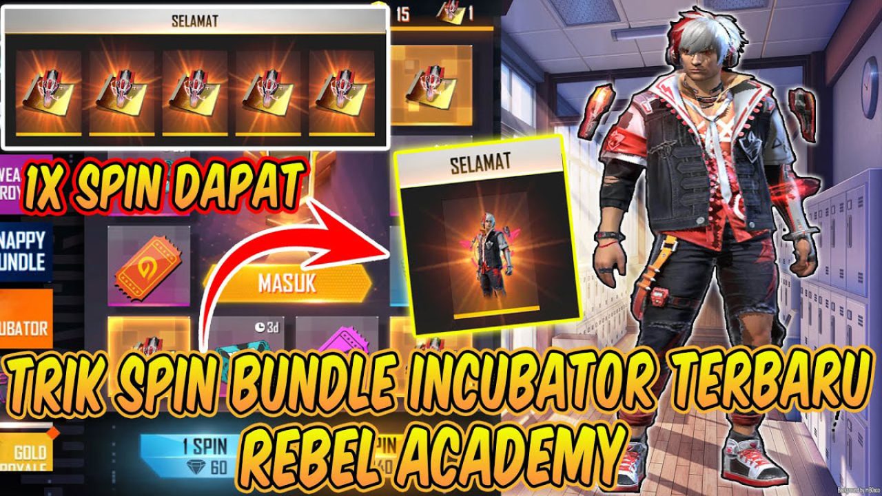 Rebel Academy FF, Cara Dapat Incubator Baru di Free Fire 2021