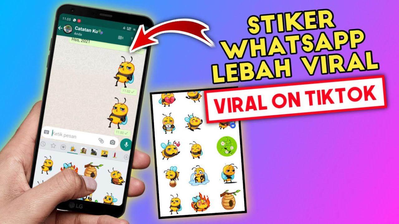 Link Download Stiker WA Lebah Joget Sweetybee Viral TikTok