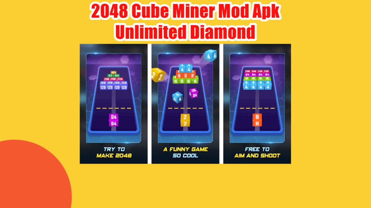 2048 Cube Miner Mod Apk Unlimited Diamond FF + Link Download