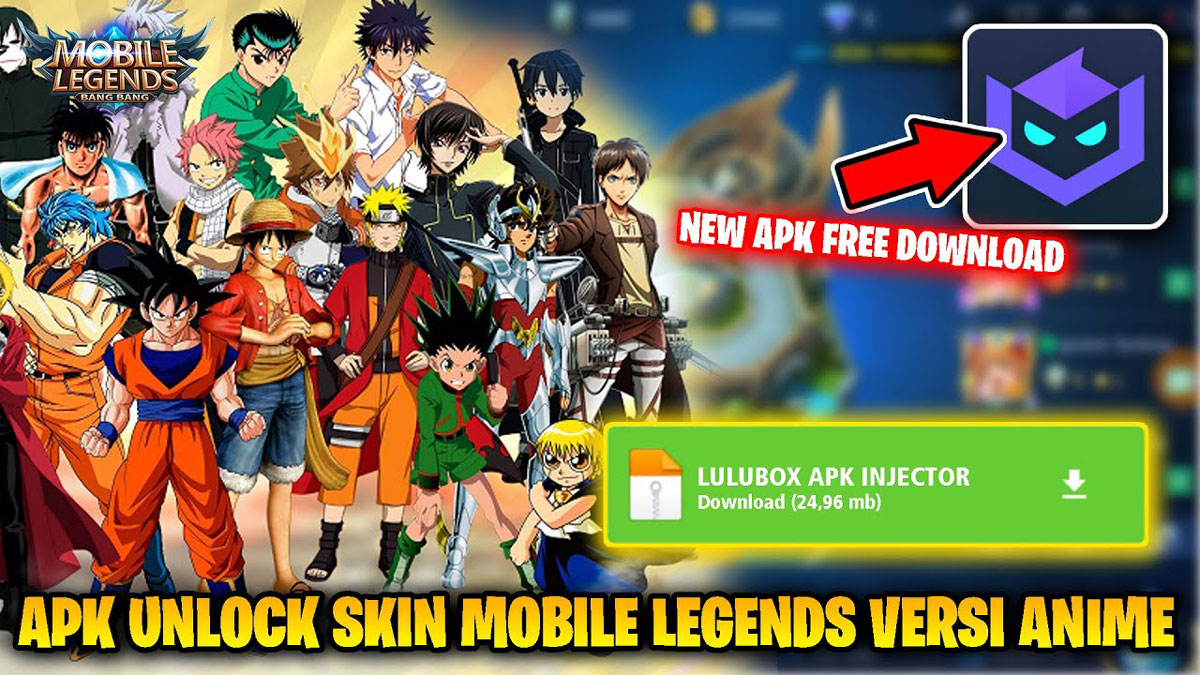 Anime Injector Apk, Link Download Aplikasi Skin Moba Gratis