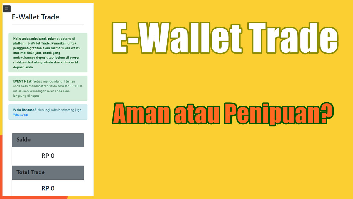 E-Wallet Trade Penghasil Uang