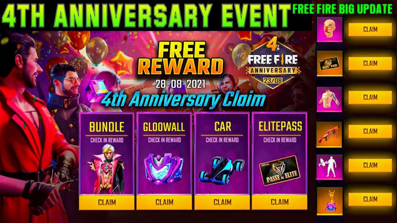 Download Free Fire 4 Anniversary 2021 APK, Ini Link FF New
