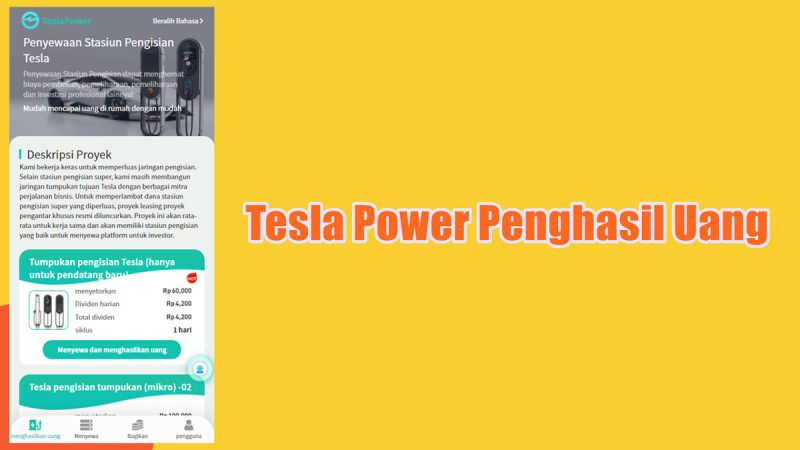 Tesla Power Penghasil Uang