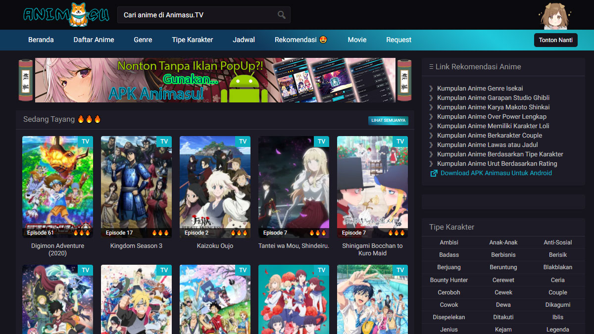 Download Animasu Apk: Aplikasi Nonton Anime Gratis