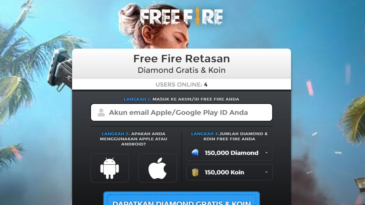 Free Fire Diamond Support XYZ, Benar Gratis atau Hoax?