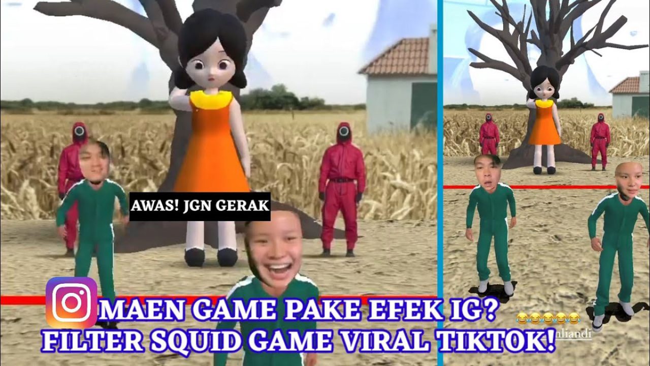 Nama Filter Bayi Squid Game Viral di TikTok & Cara Dapatkan