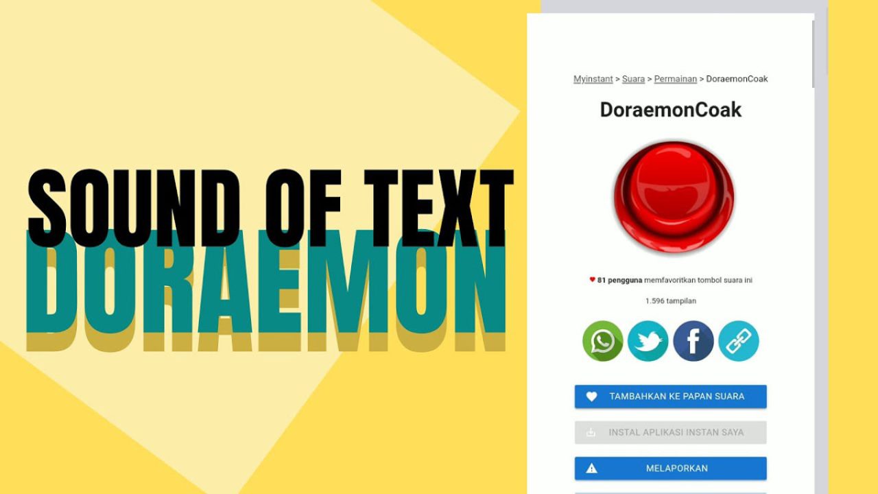 Sound of Text Doraemon: Cara Membuat untuk Nada Dering WA
