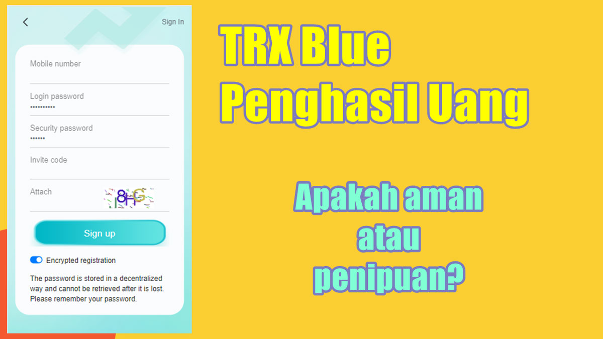 TRX Blue Penghasil Uang