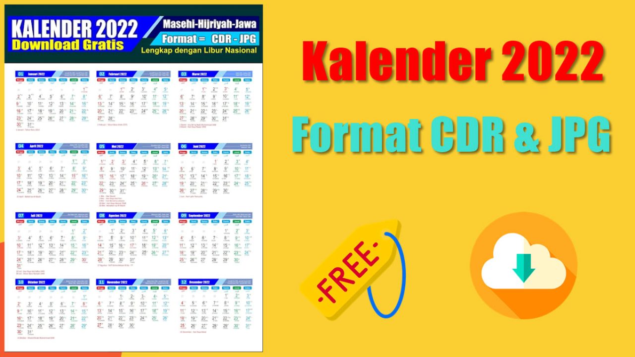 Download Kalender 2022 Weton, Hijriyah dan Libur Nasional