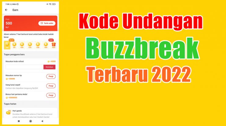 Kode Undangan Buzzbreak Terbaru 2022