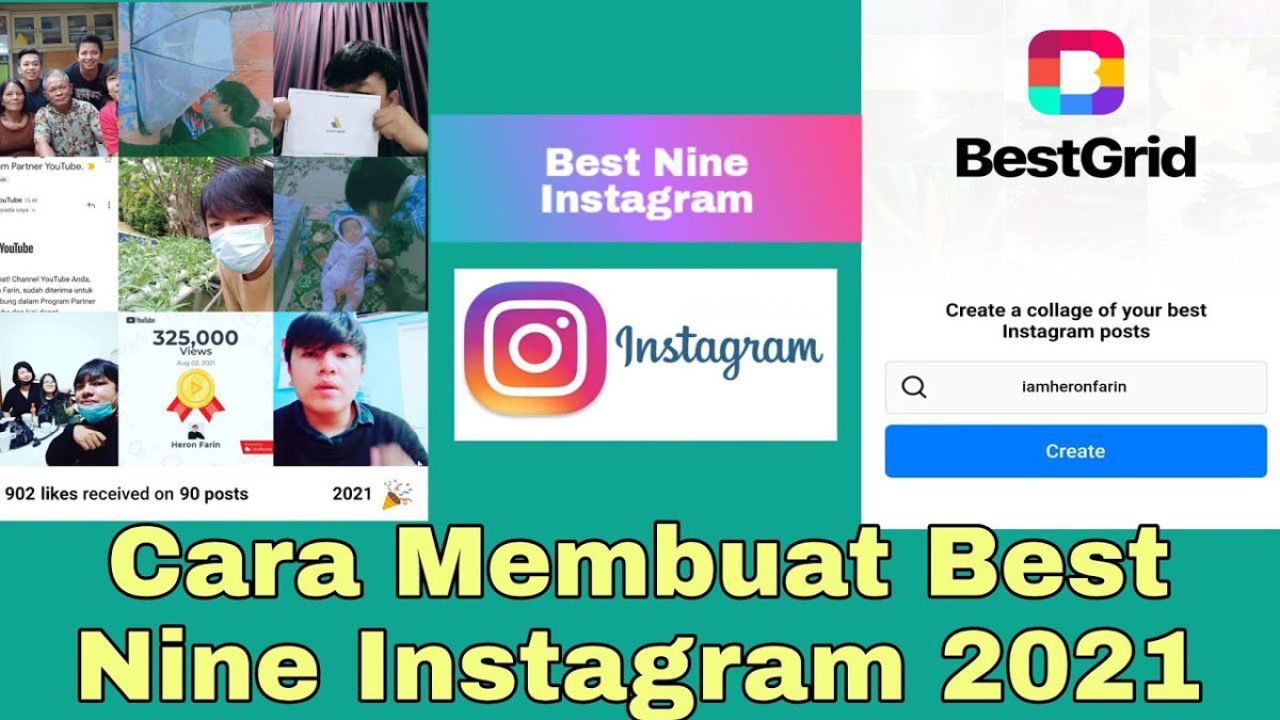 Cara Buat Top Nine Instagram 2021 (Top 9 Instagram Free)