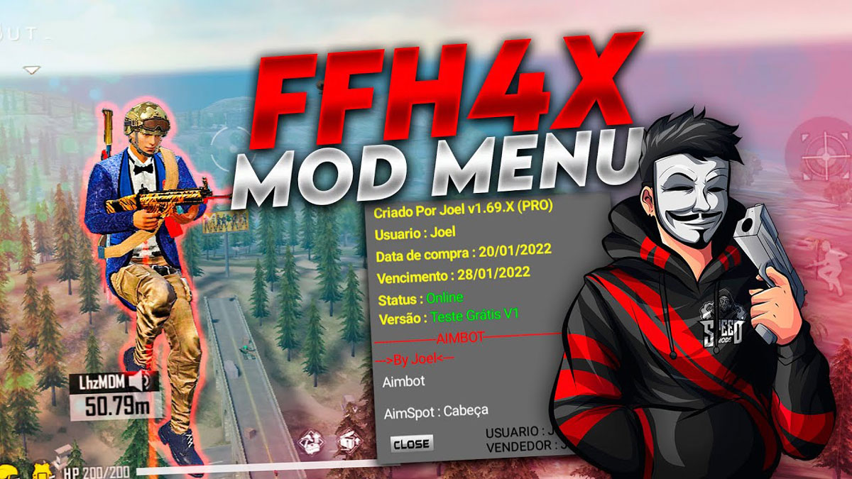 Download H4X FF, Mod Menu Free Fire Terbaru 2023