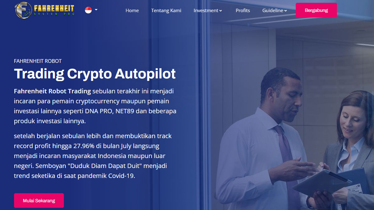 Review Fahrenheit Robot Trading Aset Crypto, Apakah Aman?