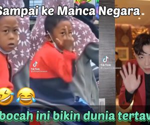 bocah tiktok viral mengacungkan jari tengah