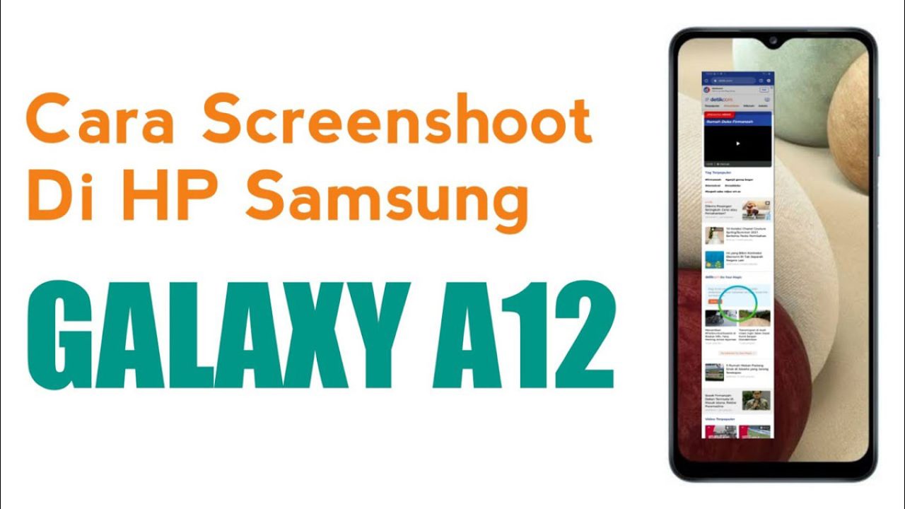 Cara Screenshot Samsung A12 Dengan 3 Jari