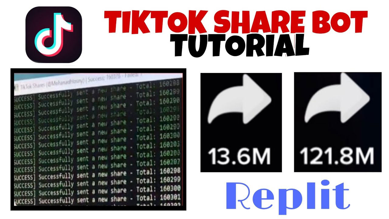 Replit TikTok Share Bot untuk Masuk FYP dengan Mudah