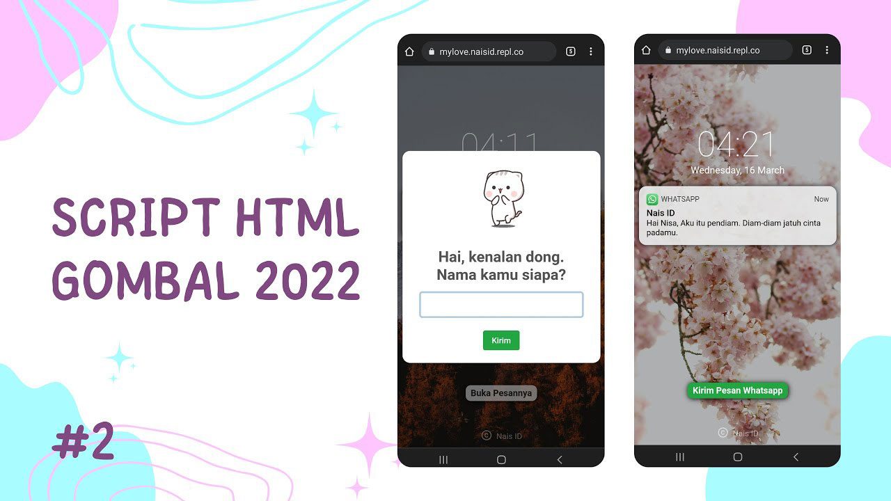Kumpulan Script HTML Bucin Terbaru 2022 TikTok Viral