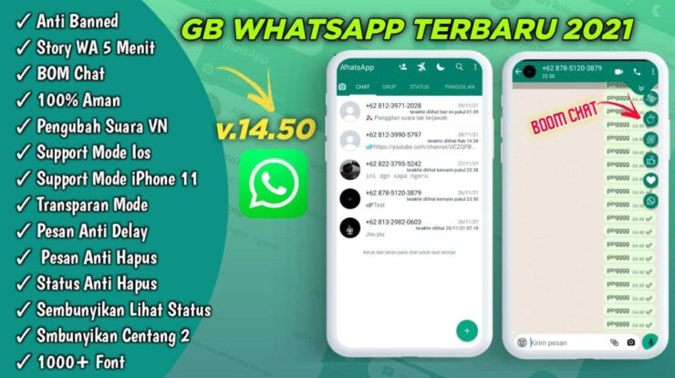 GB WhatsApp Pro v 14.50 Download Link Terbarunya Disini