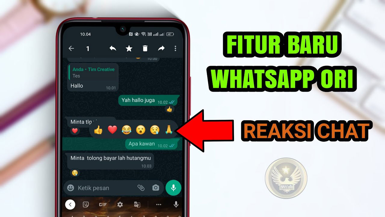 Cara Memberikan Reaksi Pesan (React) WhatsApp dengan Emoji