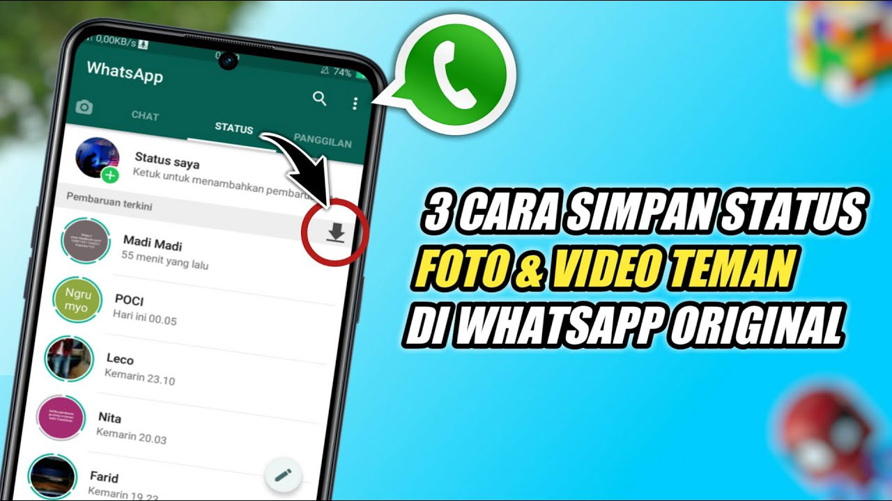 Cara Download Status WhatsApp Pakai Xender
