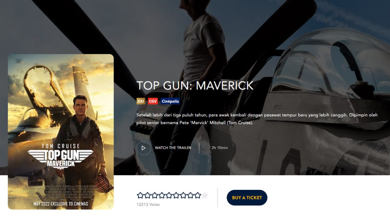 Nonton Top Gun Maverick 2022 Sub Indo Secara Legal