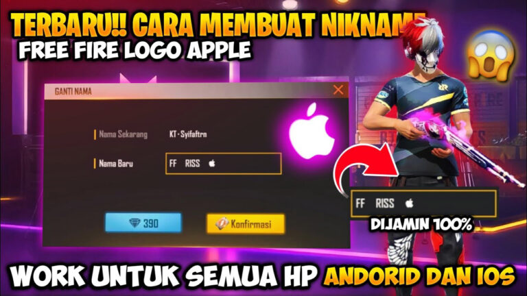 Cara Menambahkan Simbol Logo iPhone FF (Tinggal Salin)