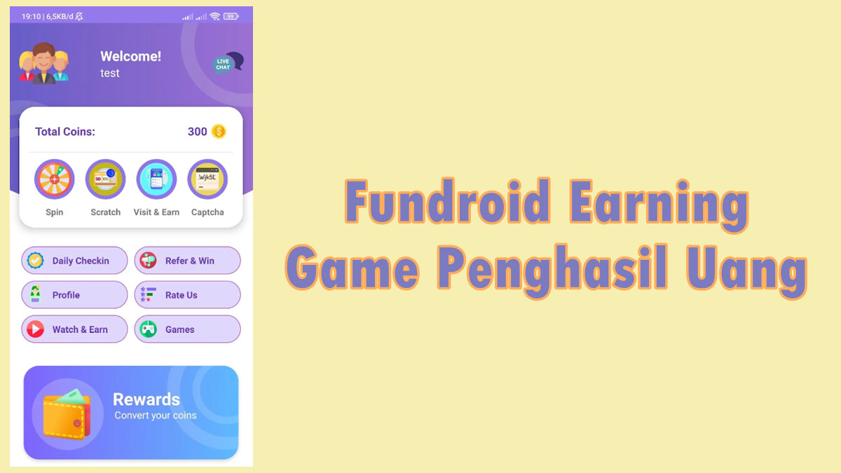 Fundroid Earning Game Penghasil Uang