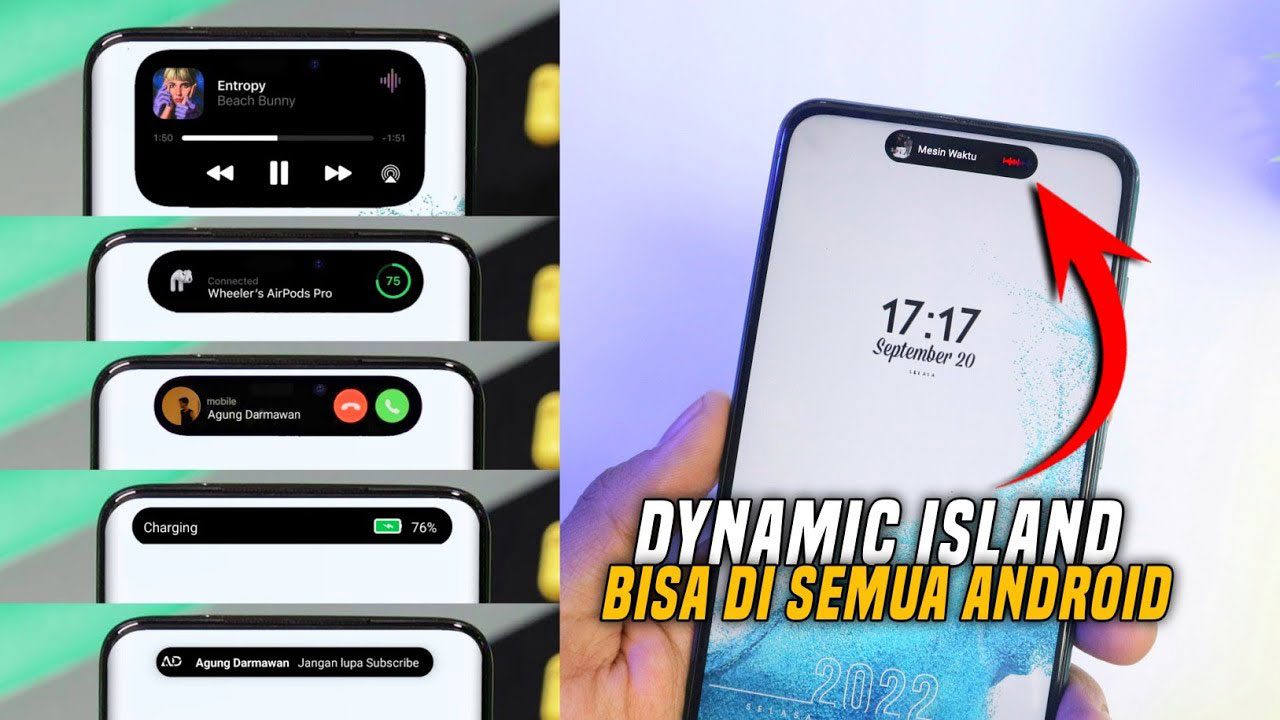 Dynamic Island Apk Android, Samsung dan Xiaomi Juga Ada!