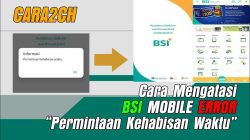 BSI Mobile Error Permintaan Kehabisan Waktu
