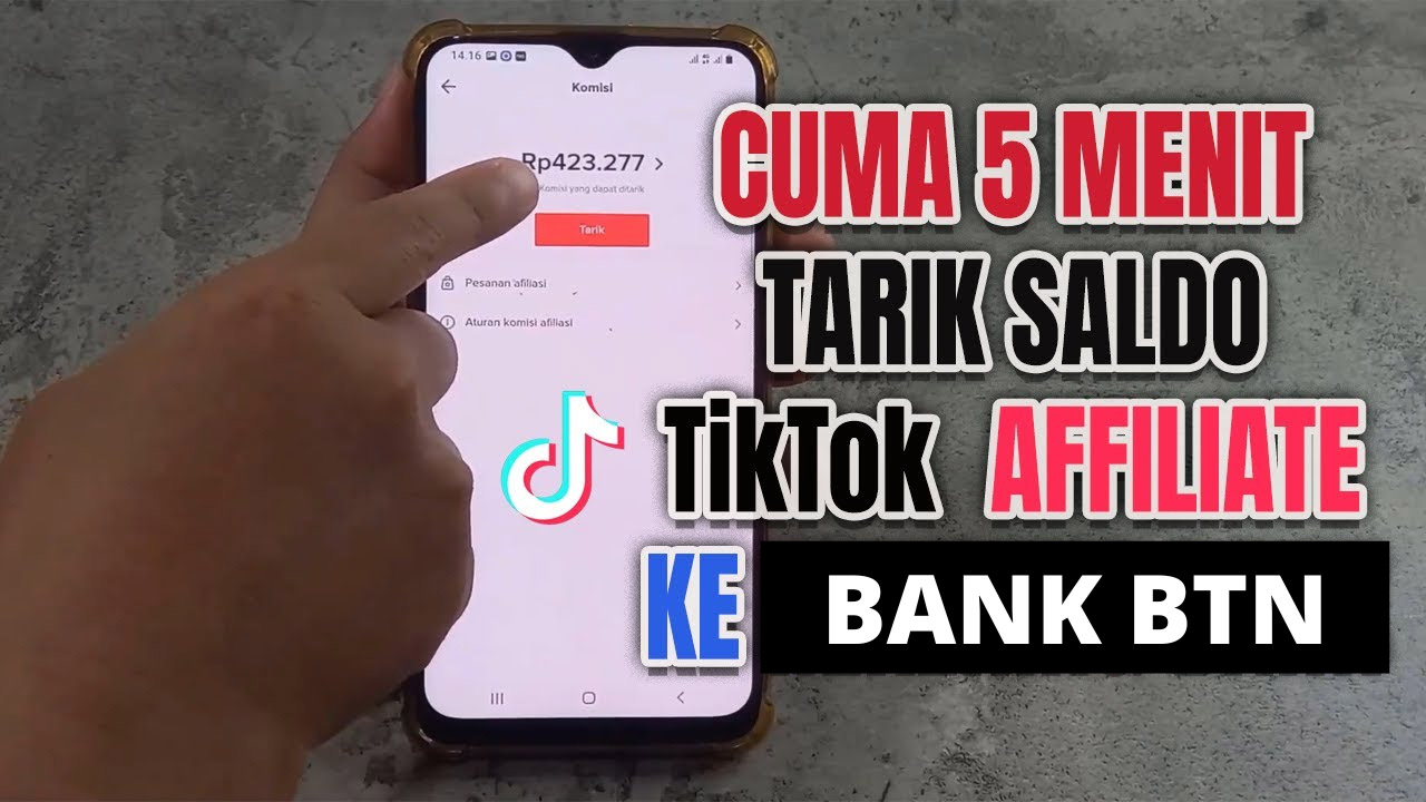 Cara Tarik Saldo TikTok Affiliate ke bank btn