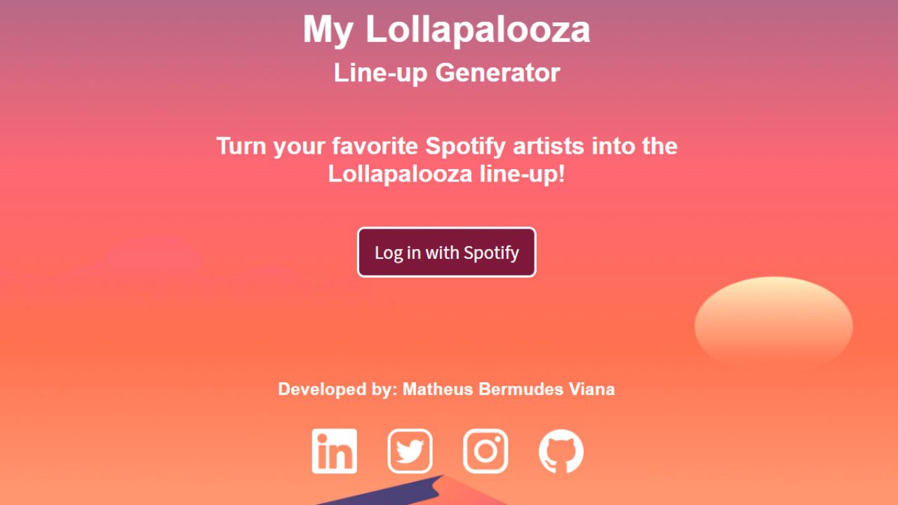 My Lollapalooza Spotify (My Lolla Herokuapp) Link Terbaru