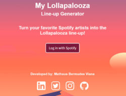 My Lollapalooza Spotify (My Lolla Herokuapp)