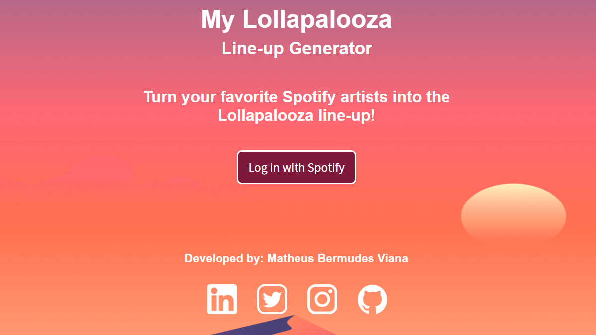 My Lollapalooza Spotify (My Lolla Herokuapp)
