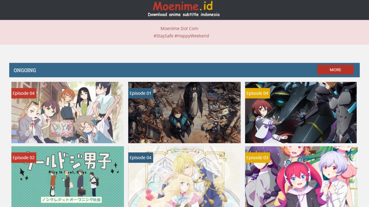 Moenime – Nonton dan Download Anime Sub Indo Terlengkap