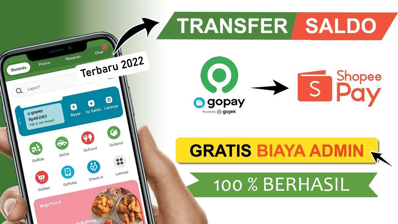 3 Cara Transfer GoPay ke ShopeePay