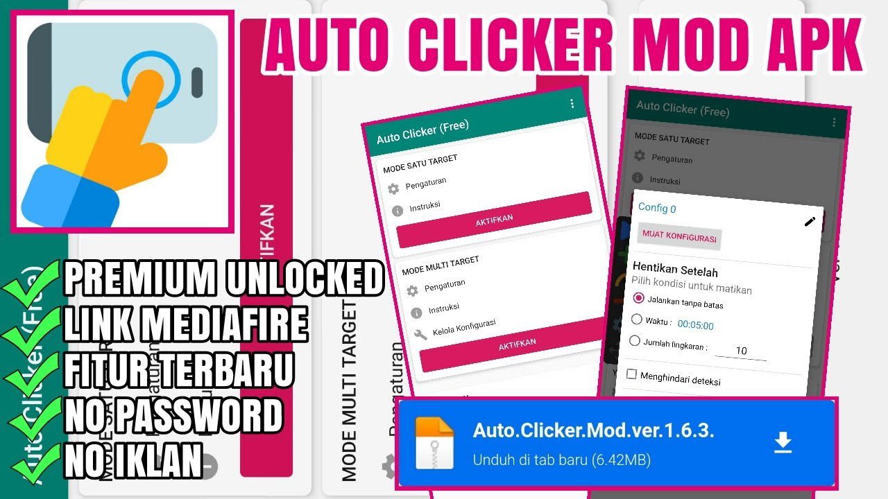 Auto Clicker Mod Apk For Android 5.1 Download Terbaru